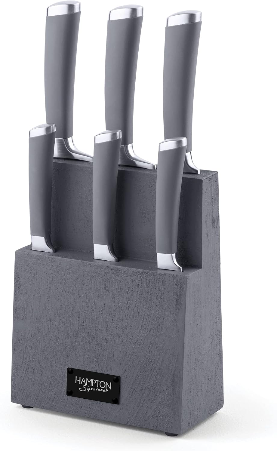 Beton 7 Piece Textured Block With Knives