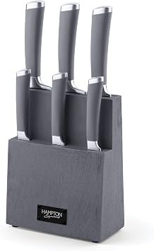 Beton 7 Piece Textured Block With Knives