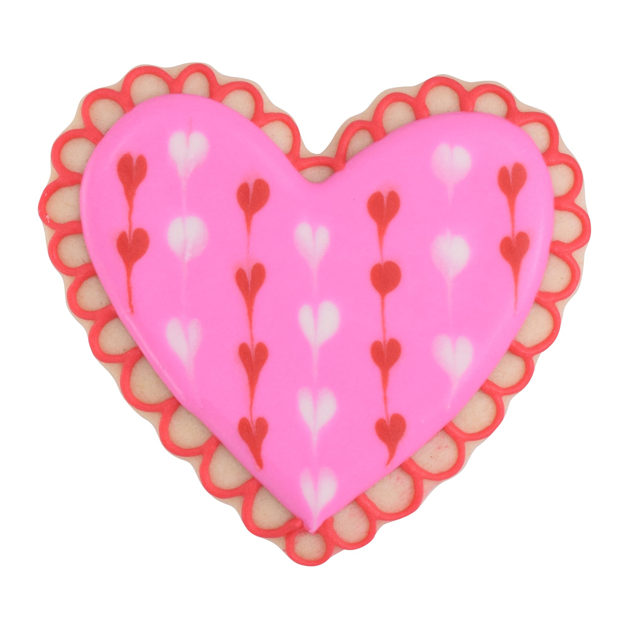 R y M corazón molde para galletas – estriado – 3 ½ "