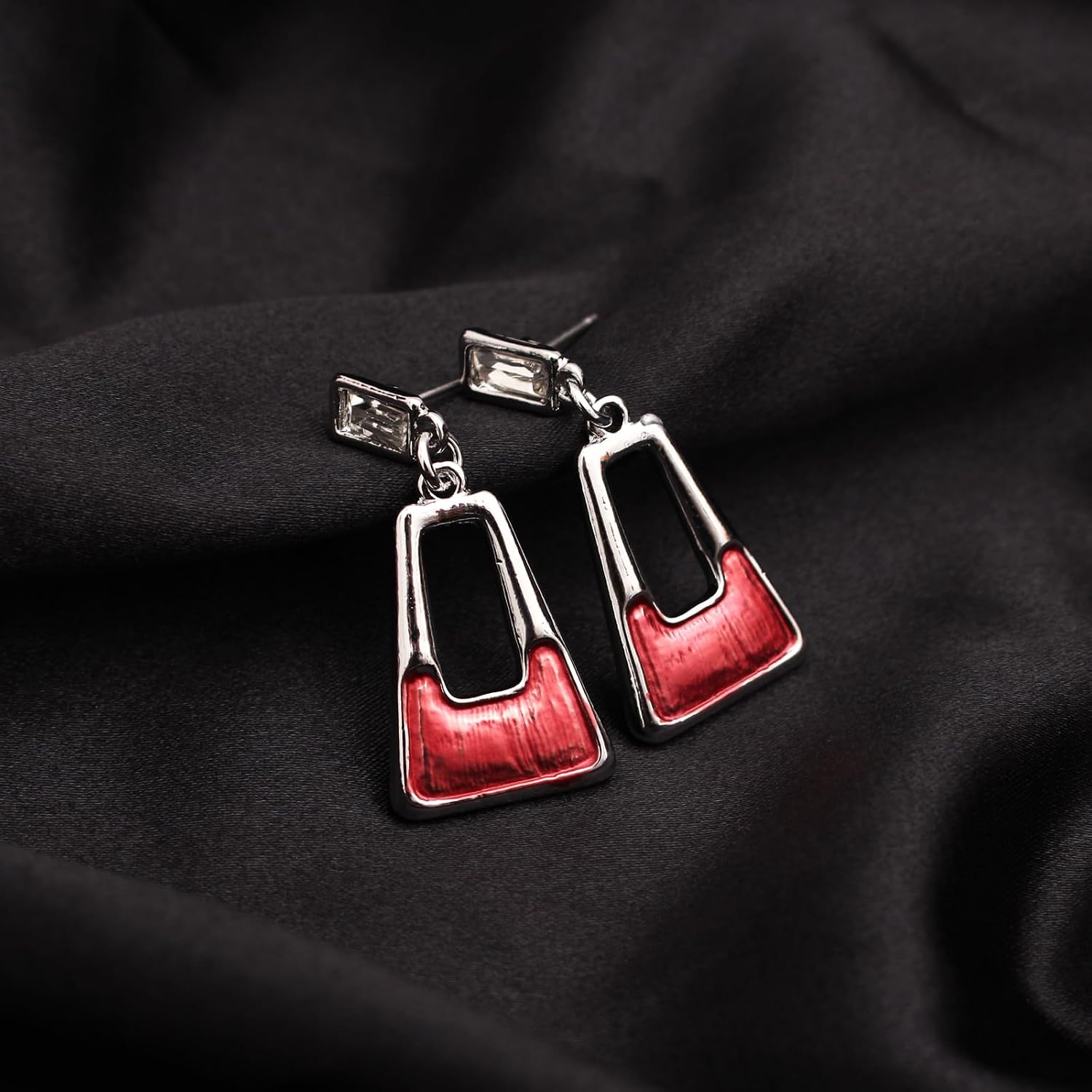 SFE Irregular Enamel Triangle Shape shell Collar Bib Bohemian Boho Statement Necklace Earrings Fashion Costume Jewelry Set for Women image 3