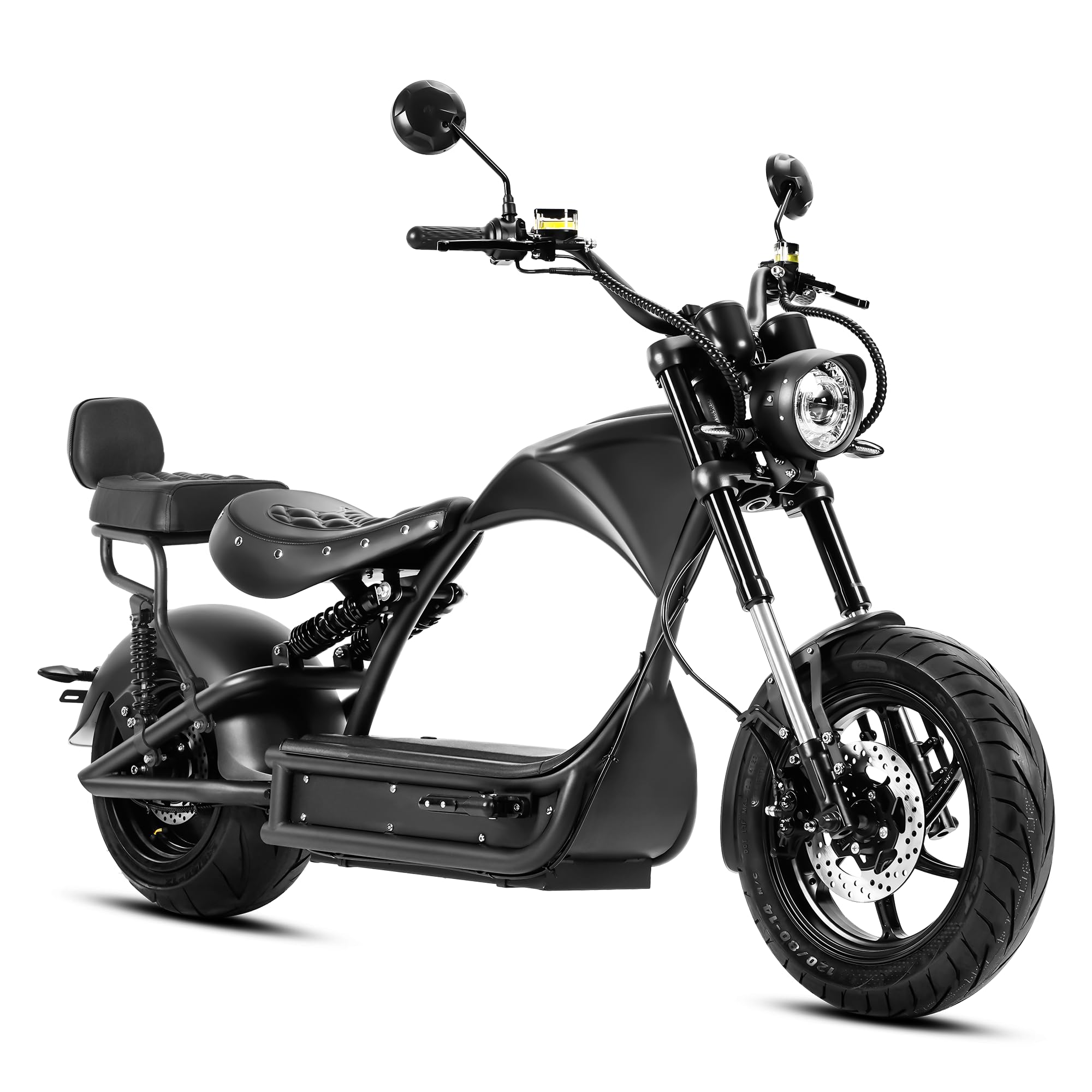 eAhora Electric Motorcycle M1P Pro 4000w, 49mph, 60V 42Ah Battery 55+ Miles, Dual Battery Compatible, Upgrade Front Shock and Full Hydraulic Brakes