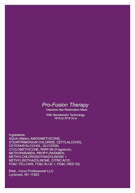 Inova Professional Intense Repair - Pro-Fusion Therapy - Intensive Hair Restoration Mask, 18 Fluid Ounce