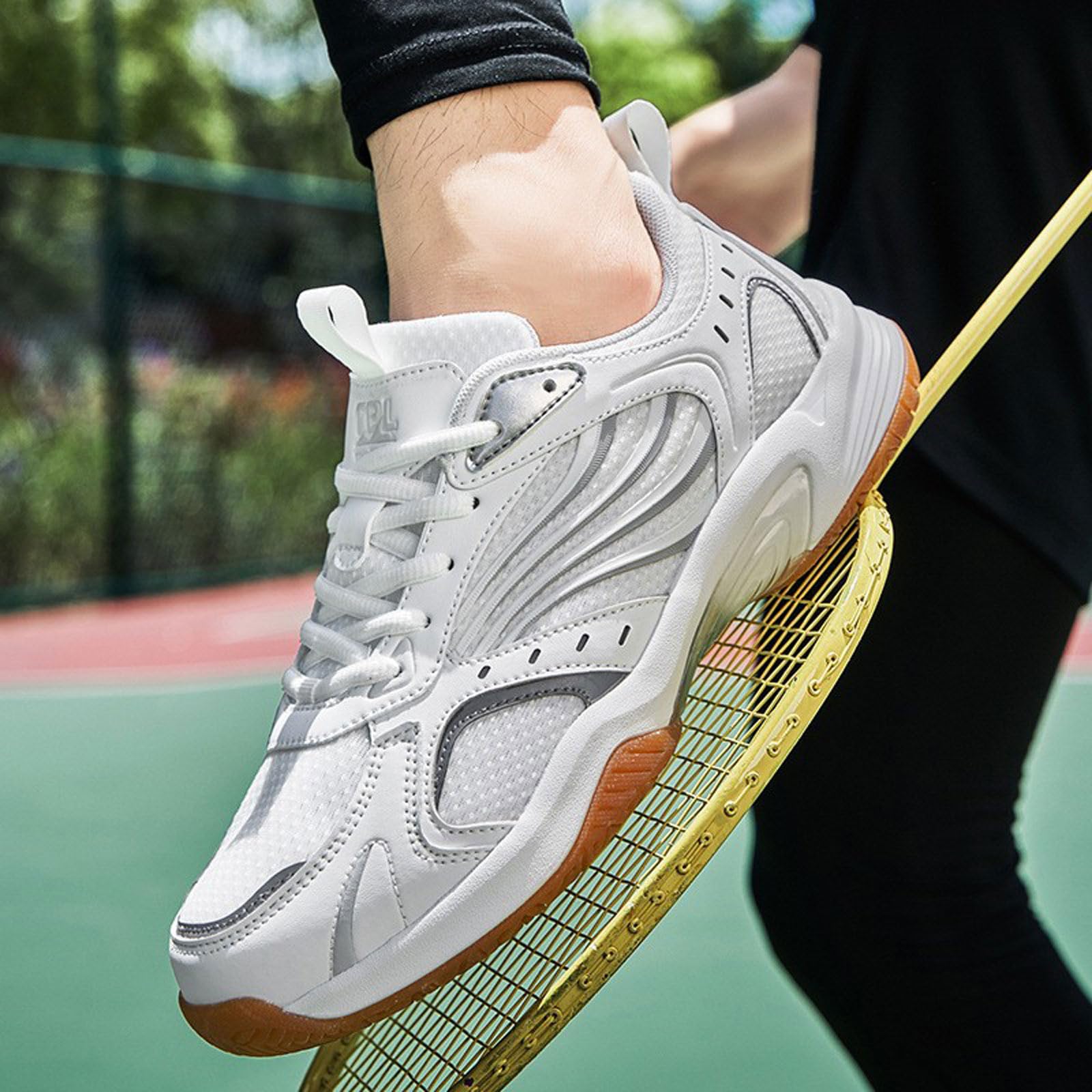 Zapatos de Pista Cubierta de bádminton,Zapatos de Entrenamiento de bádminton,Zapatillas De Tenis BáDminton,Zapatos De Tenis De Mesa para Hombre,Antideslizante,para Tenis BáDminton