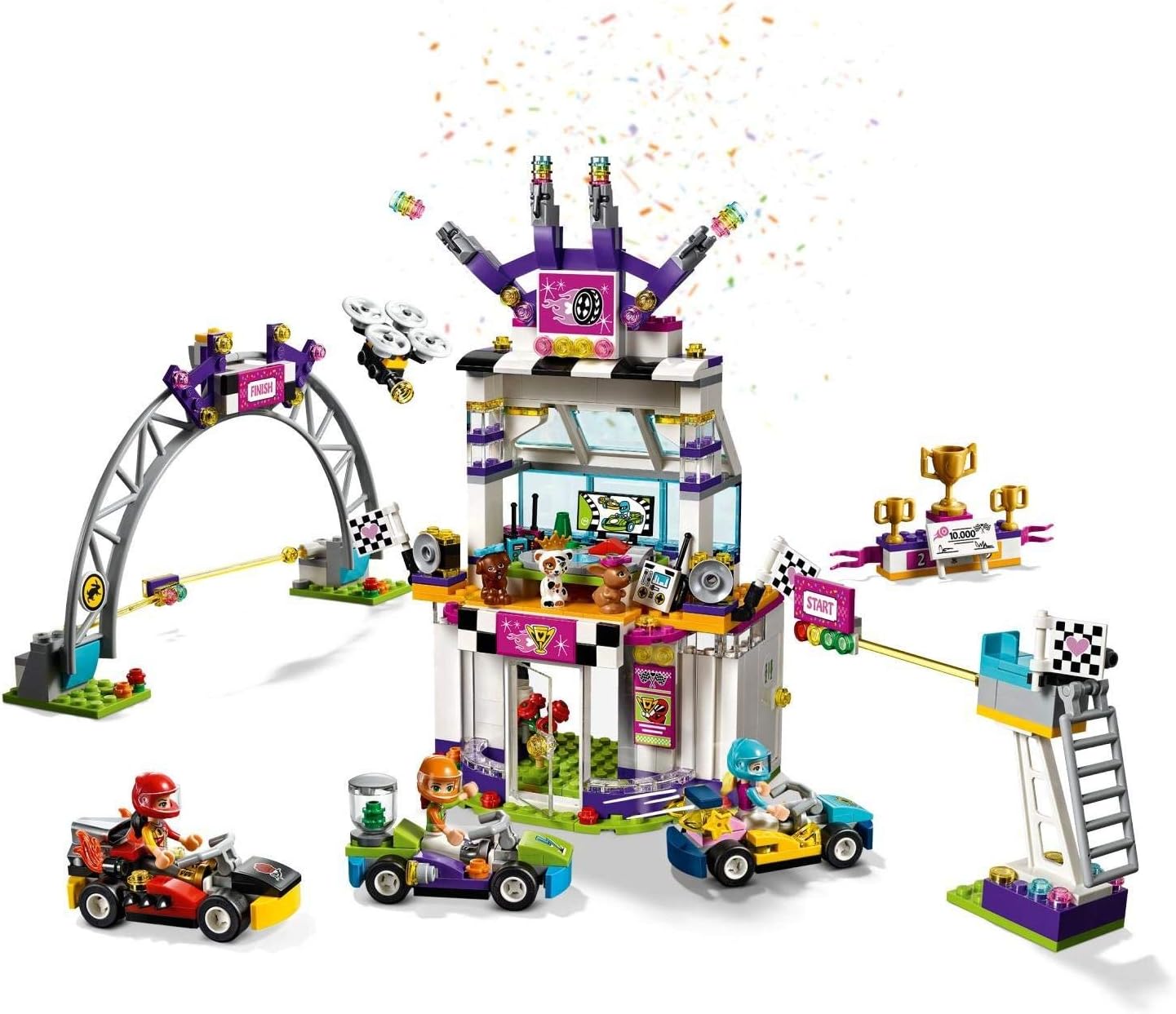 LEGO Friends The Big Race Day 41352 Building Kit, Mini Go Karts and Toy Cars for Girls, Best Gift for Kids (648 Piece) - Image 4