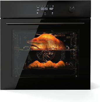 24 Inch Built-in Single Wall Oven, 2.5 Cu.ft Electric Convection Oven with 8 Cooking Modes, Stainless Steel Touch Control Oven for Kitchen