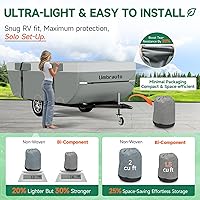 Vista 8 de Umbrauto - Cubierta para remolque de tienda de campaña 2022 mejorada de 6 capas superiores, impermeable, extragrueso, polipropileno, transpirable