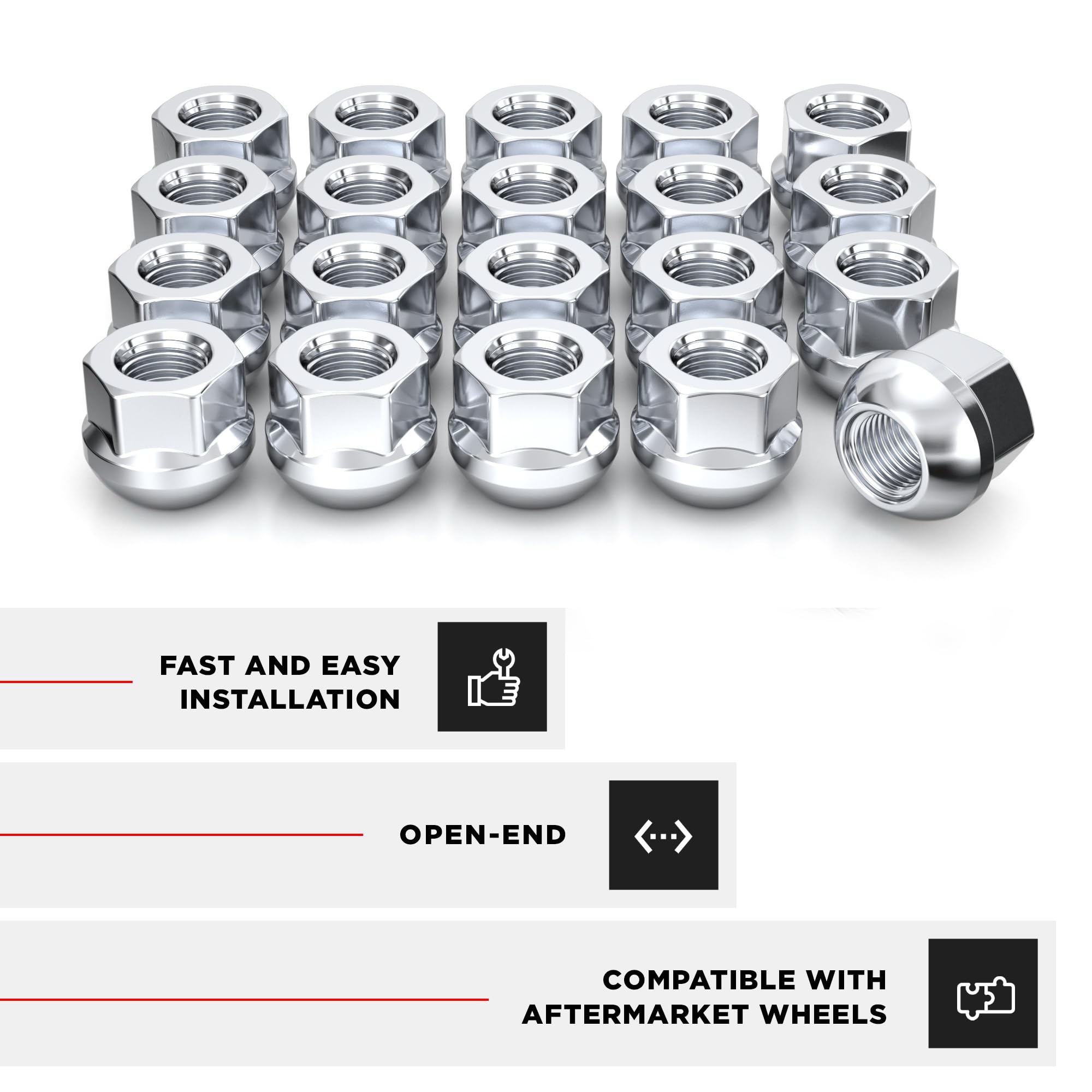 うの！ Amazon.com: White Knight M12x1.5 Lug Nuts for Select Honda