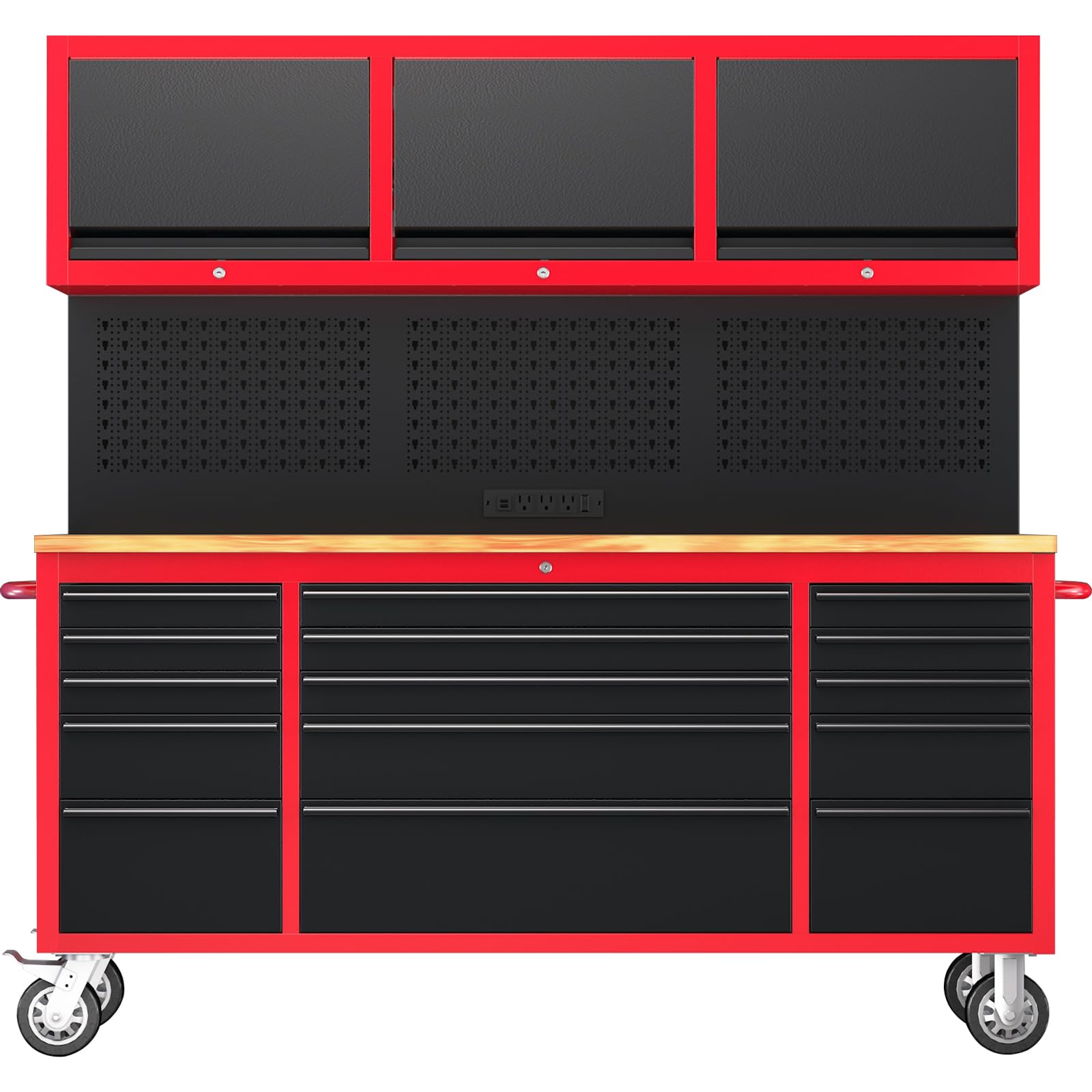 AIRAJ 72 inch tool chest with 15 drawers