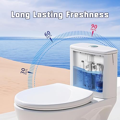 Miniatura 3 de Limpiador de taza de inodoro, Limpiadores automáticos de taza de inodoro de larga duración y sin olor, Limpiador para baño que previene la