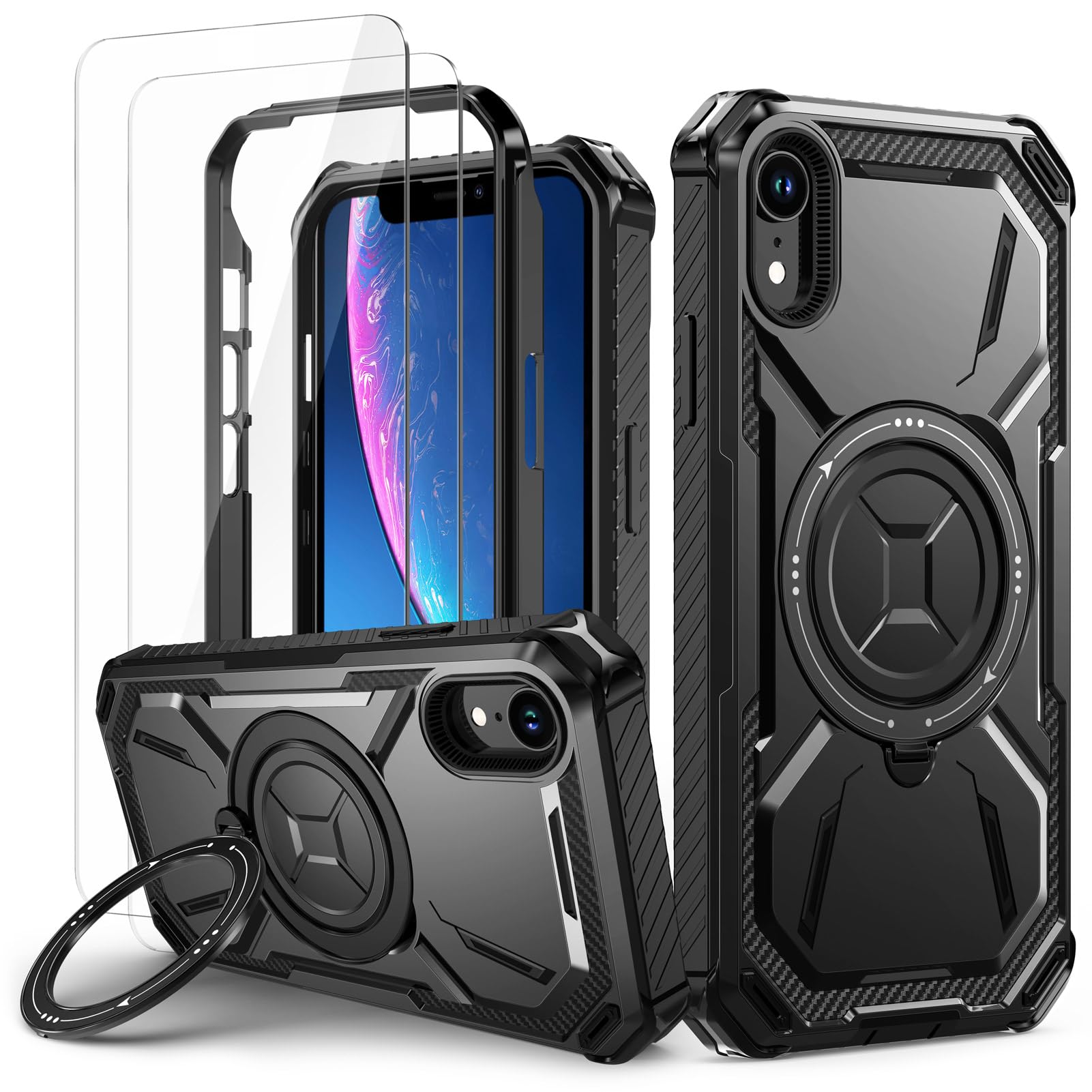 Coque iPhone XR Antichoc avec Verre Trempé Contre Chocs et Rayures