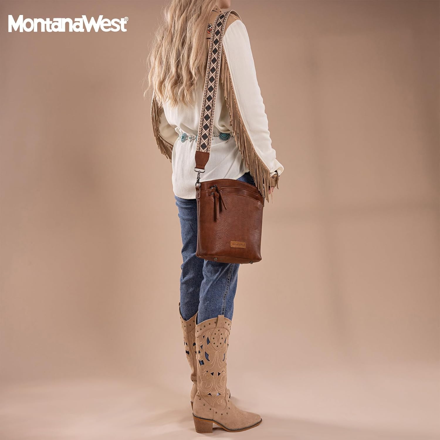 Montana West Double Compartments Cross Body Bag for Women with Adjustable Strap and Specialized Pocket - Image 2