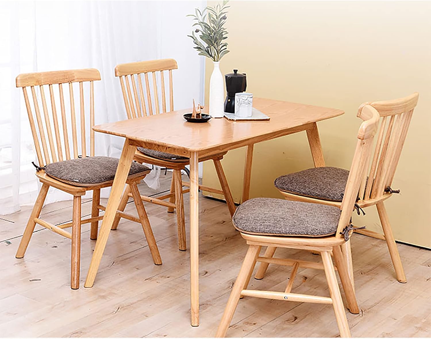 Modern Chair Cushion,Detachable Non Slip Chair Pad Comfort Seat Cushion Durable Kitchen Seat Pad for Home Patio Indoor Outdoor-Camel 45x45cm(18x18inch)