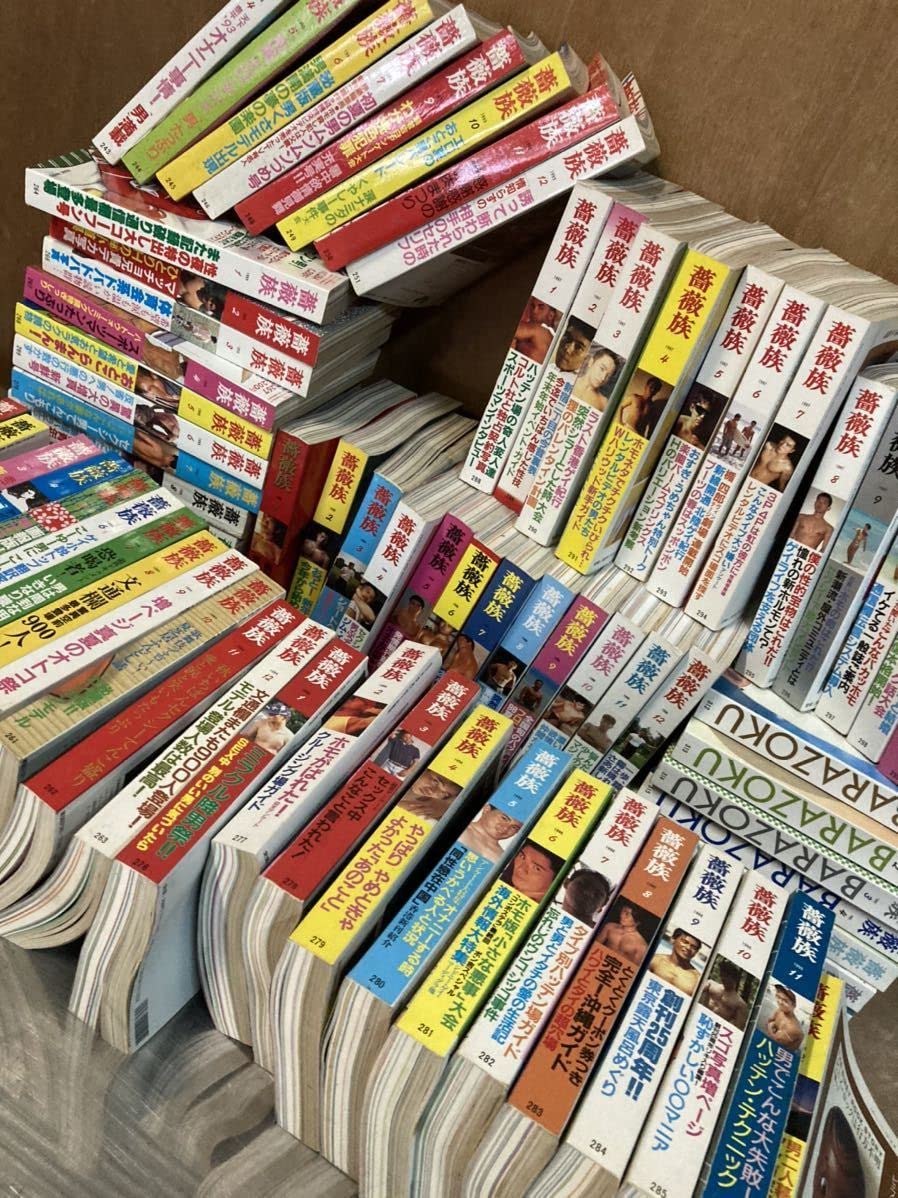 Amazon.co.jp: 激レア 薔薇族 76冊 まとめ売り 93/7~99/7 ボーイズラブ