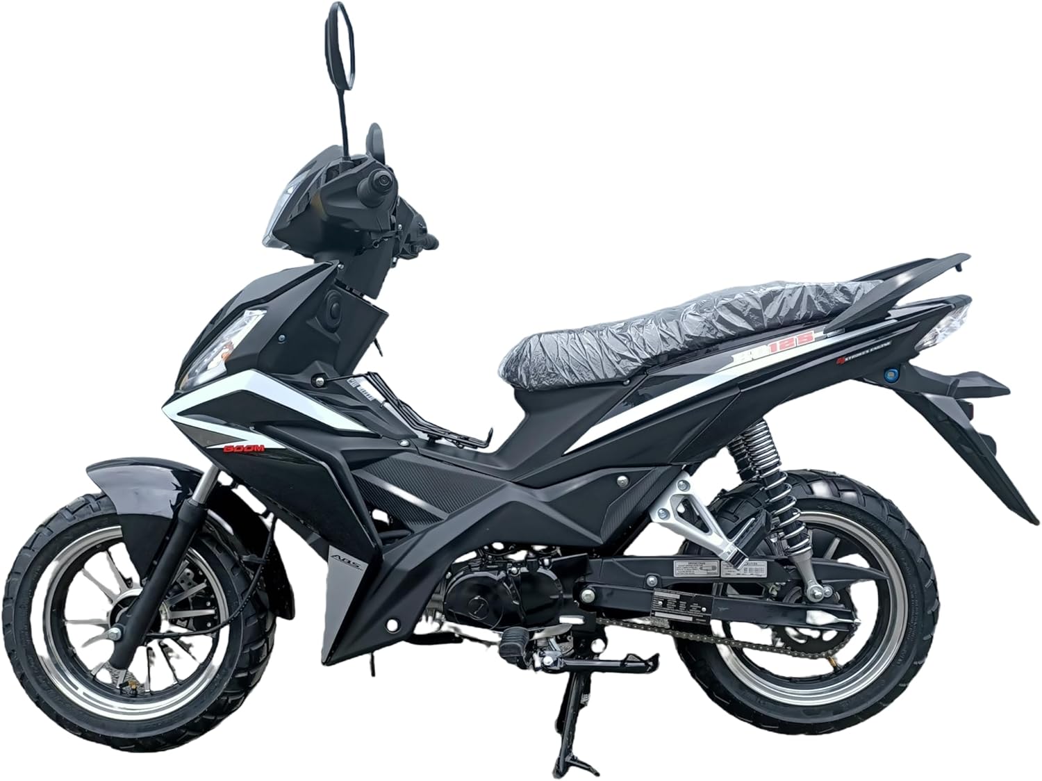 125CC 4 SPEED MOPED MOTORCYCLE STREET MOTORCYCLE BD125-9 (BLACK)