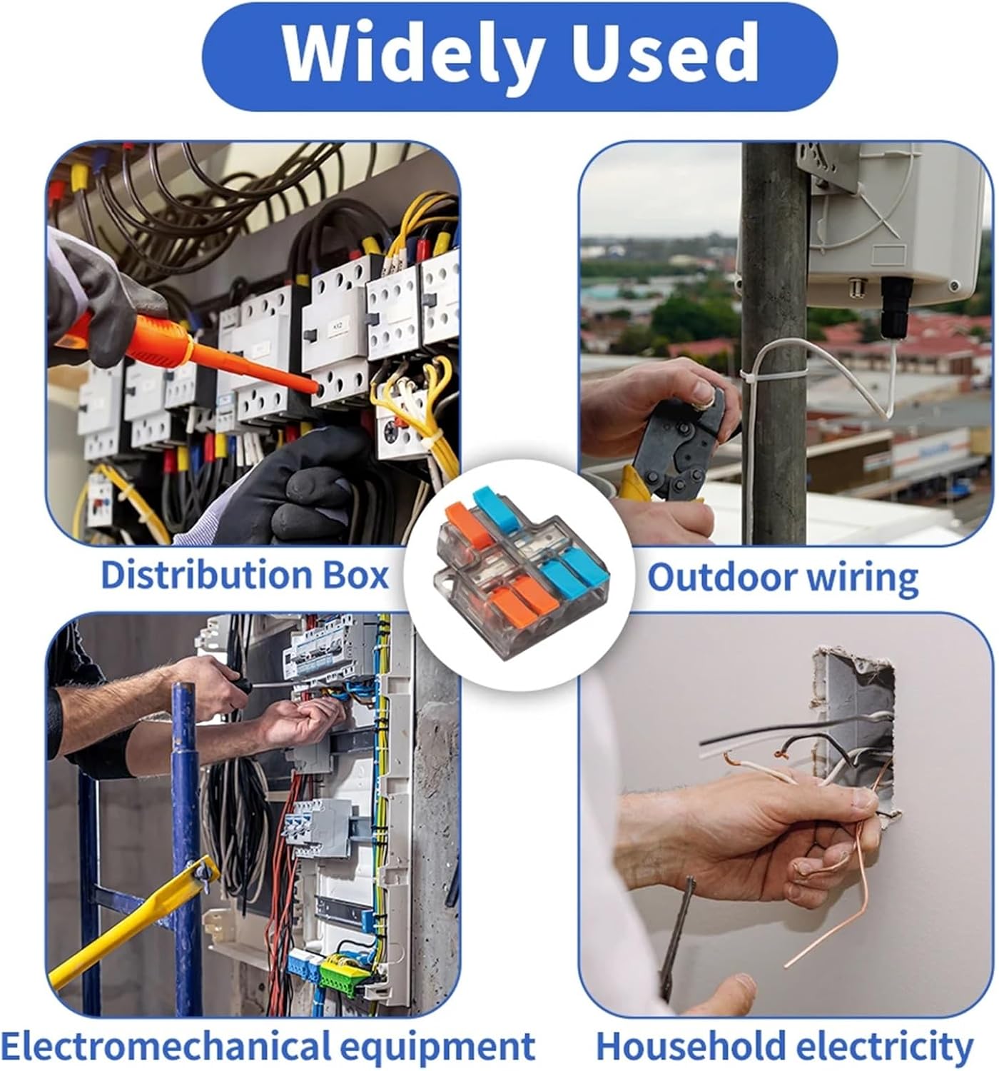 10pcs Quick Wire Connectors Push-in Terminal Block Mini Fast Universal Compact Quick Cable LED Lighting Wiring Connector(PCT-5224)