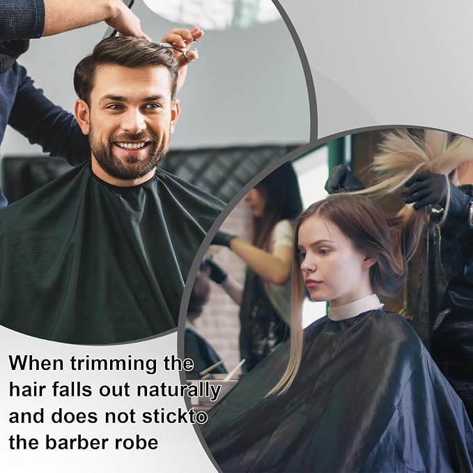Capa profesional para corte de cabello con cierre ajustable miniatura 6