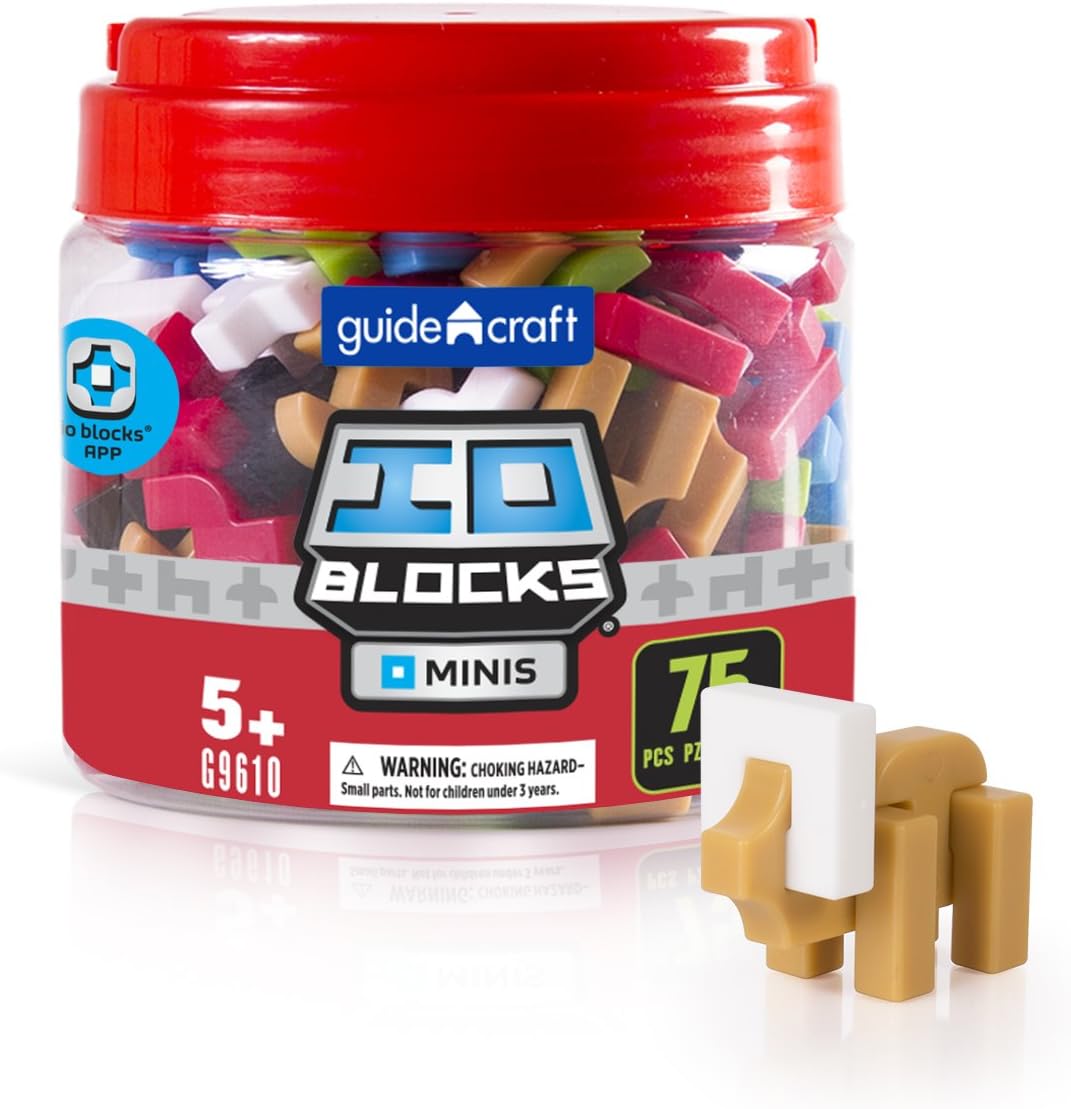 Guidecraft IO Blocks Minis 75 Piece Set Kids Miniature