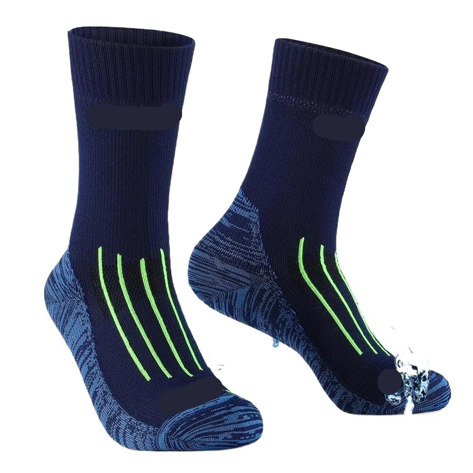 Wasserdichte Socken 2 Pairs Waterproof Socks for Men Warm Snow Thermal Sports Sock Snowboard Cycling Ski Bicycle Winter FüR Wie Laufen
