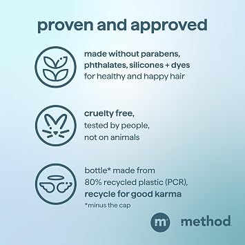 Method Men 2-in-1 Shampoo and Conditioner, Glacier + Granite - Cleans and Conditions with Argan and Jojoba Oil - Made without Parabens - 14 oz, Pack of 3