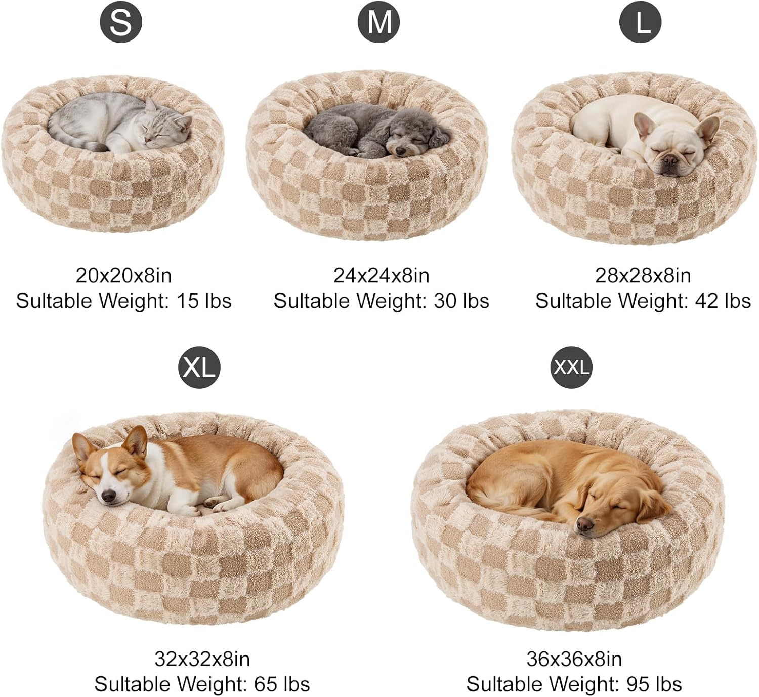 Best Dog Calming Beds For Small Medium Large Dogs - Round Donut W... 2026