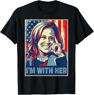 Retro I'm With Her Kamala Harris USA President Election 2028 T-Shirt