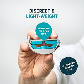 LUNDERG Versa Clamp - Light & Comfortable Male Incontinence Clamp with Adjustable Pressure Knob and Dorsal Gap for for Blood Flow Support - Male Incontinence Products