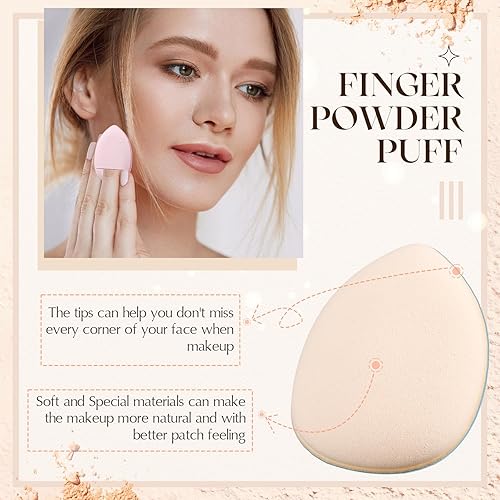 Miniatura 4 de 72 piezas de esponja de maquillaje suave para maquillaje, polvo facial, ajuste debajo de los ojos, corrector, crema reparadora, herramienta