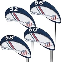 Vista 1 de Craftsman Golf Cubierta Protectora de Cabeza de Palo de Golf de Neopreno con Bandera de EE.UU. Wedge Hierro para Callaway, Ping, Taylormade, Cobra
