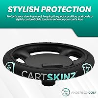 Vista 8 de Neoprene Golf Cart Steering Wheel Cover - Universal Fit (13"-15"), Lightweight, Portable, Machine Washable, Trusted by Golf Industry Pros - 45 Rules