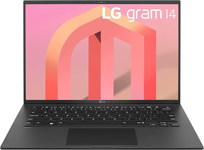 LG Gram (2022) 14Z90Q Ultra Lightweight Laptop, 14" (1920 x 1200) IPS Display, Intel Evo 12th Gen i7 1260P Processor, 16GB LPDDR5, 512GB NVMe SSD, FHD Webcam, WiFi 6E, Thunderbolt 4, Windows 11, Black