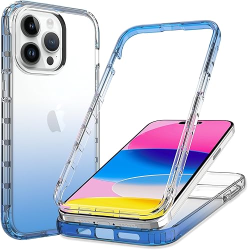 Miniatura 9 de HAII Funda transparente para iPhone 15 Pro Max, delgada, de cristal, a prueba de golpes, funda protectora para iPhone 15 Pro Max de 6.7 pulgadas