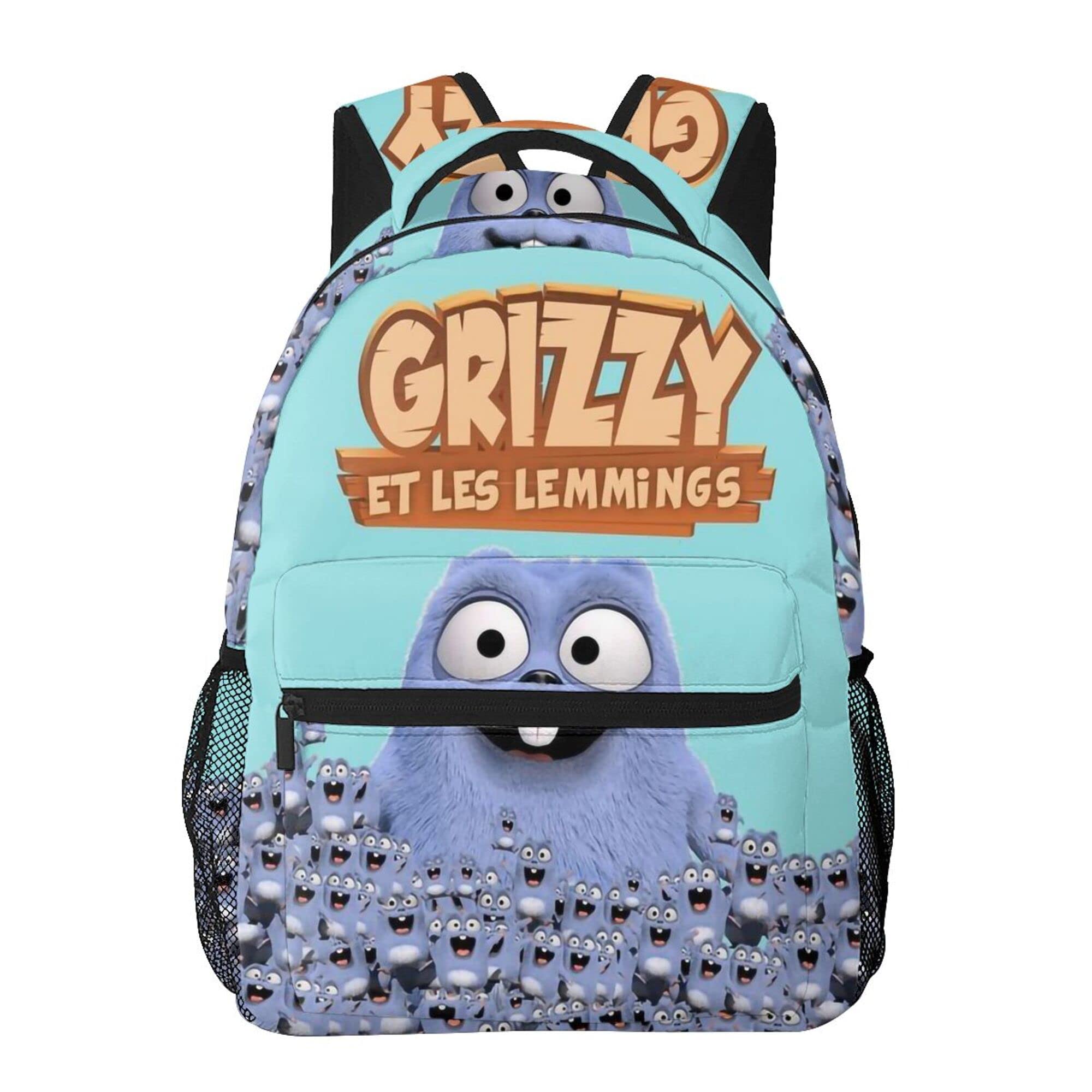 Suehome Grizzy and the L-emmings Backpack Travel Bookbag Laptop Rucksack Hiking Daypack Shoulders Bookbag For Boys Girls