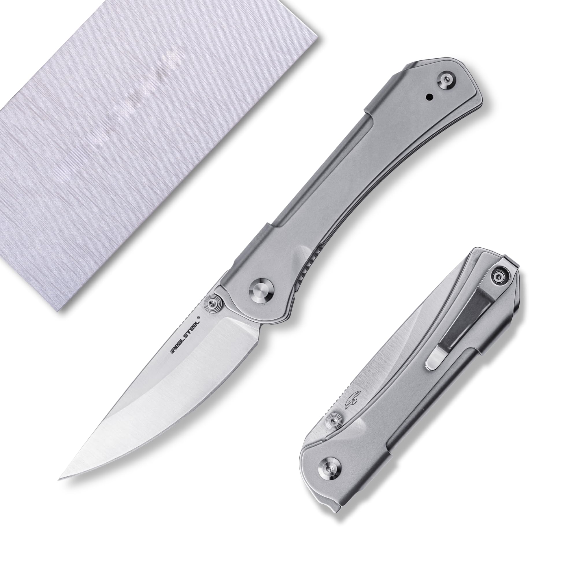 REALSTEEL SYLPH Folding Pocket Knife, Liner Lock, 3.07