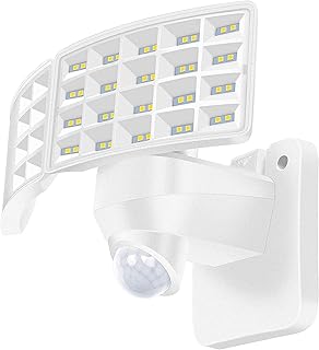 LUOWAN 20W Security Lights with Motion Sensor, 2400LM Motion Sensor Lights Outdoor, IP65 Waterproof 5000K Cold White LED Flood Light, Dusk to Dawn Sensor Mode Light for Garden, Yard, Patio, Garage