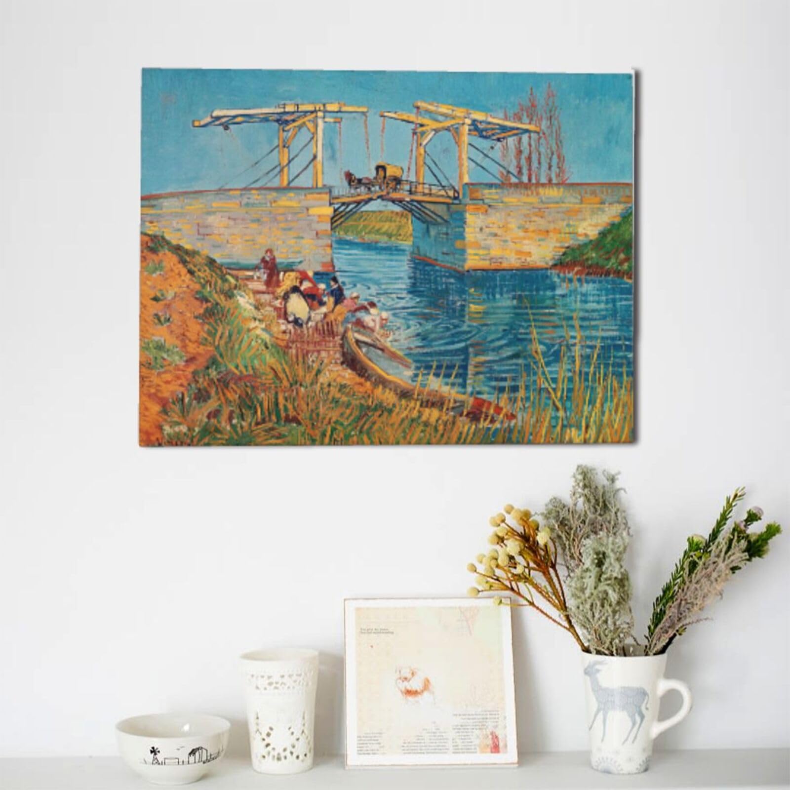 Amazon.co.jp: アートパネル ゴッホ アルルの跳ね橋 複製 世界の名画