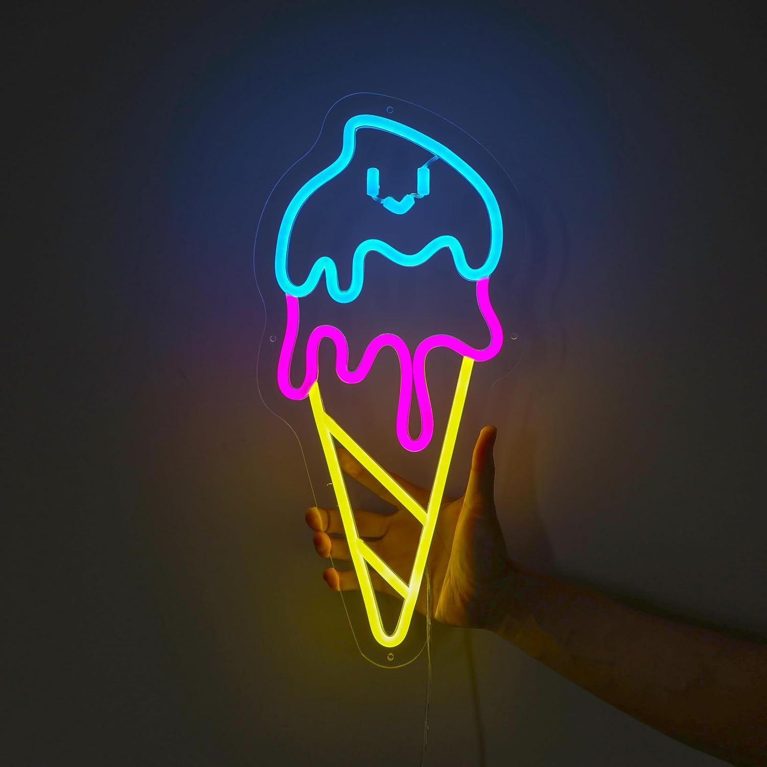 Ice Cream Neon Sign with Stepless Dimmer