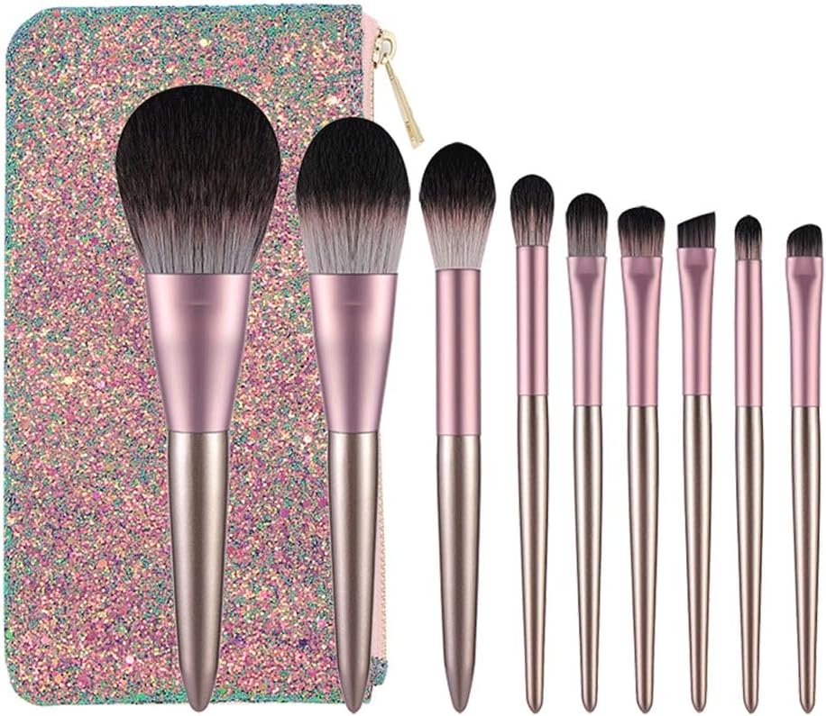 数量限定 スワロフスキーデコ スワロキラキラ 9本化粧メイクブラシセット