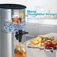 Vista 4 de 03260.0002 Kit de grifo de repuesto para dispensador de té helado, piezas de repuesto para dispensador de agua para urna de té, kit de grifo de té