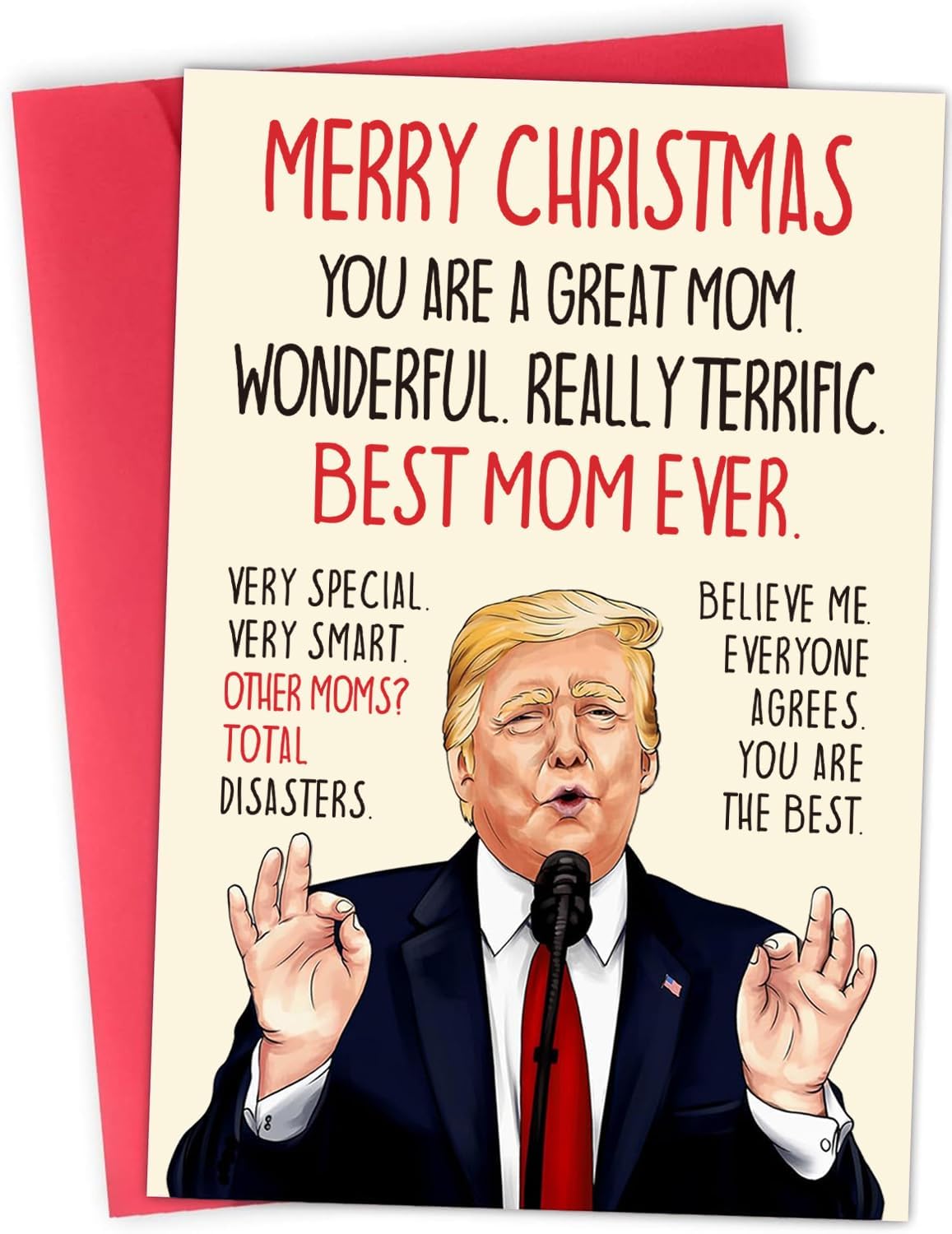 Item similar to photo) Funny Christmas Card for Mom Wife - Merry Christmas Card Gifts for Mom Wife Grandma - Hilarious & Heartfelt Xmas Cards for Mother, Premium Quality - Perfect for Unique Xmas Gift C02-Style
