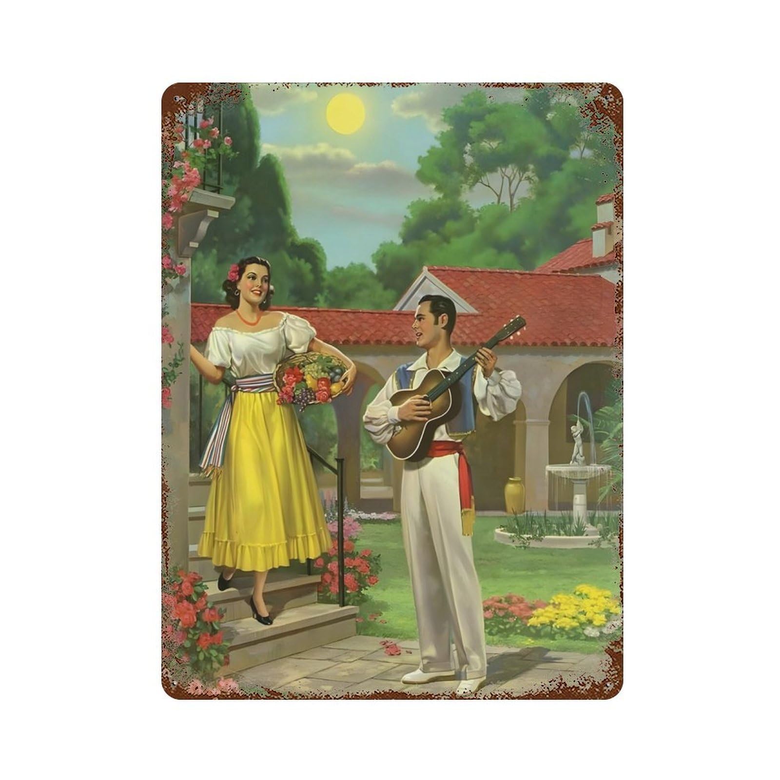 xiaoxiaoshen Jesus Helguera Mexican Painter (5) Wall Decor Art Metal Tin Poster Modern Home Decor Art Home Bar Shop Decorations Vintage Sign 40x30cm