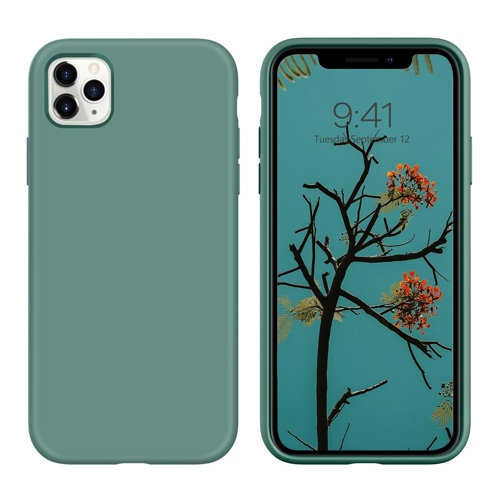 Iphone 11 Pro Pine Green Silicone Case Domaver Iphone 11 Pro