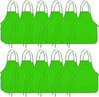 Vista 17 de Delantales de Pintura para Niños 12 Piezas 12 Colores Delantal de Arte Infantil con 2 Bolsillos Espaciosos Delantales para Niños para Actividades