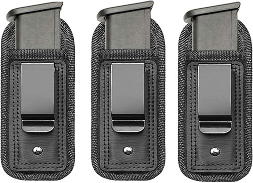 IWB - Paquete de 3 fundas para pistola en el interior de la cintura, para transporte oculto, universal, doble pila para Glock17 26 19 Sig Sauer S&W