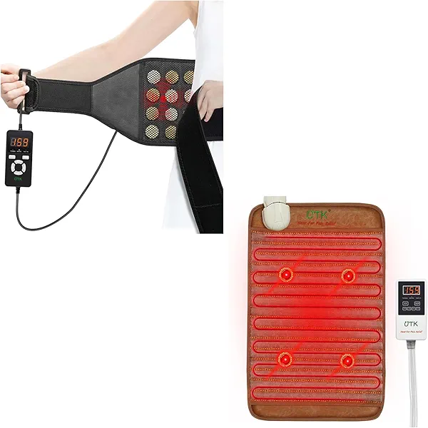UTK Far Infrared Vibrating Heating Pad and Heating Pad for Back