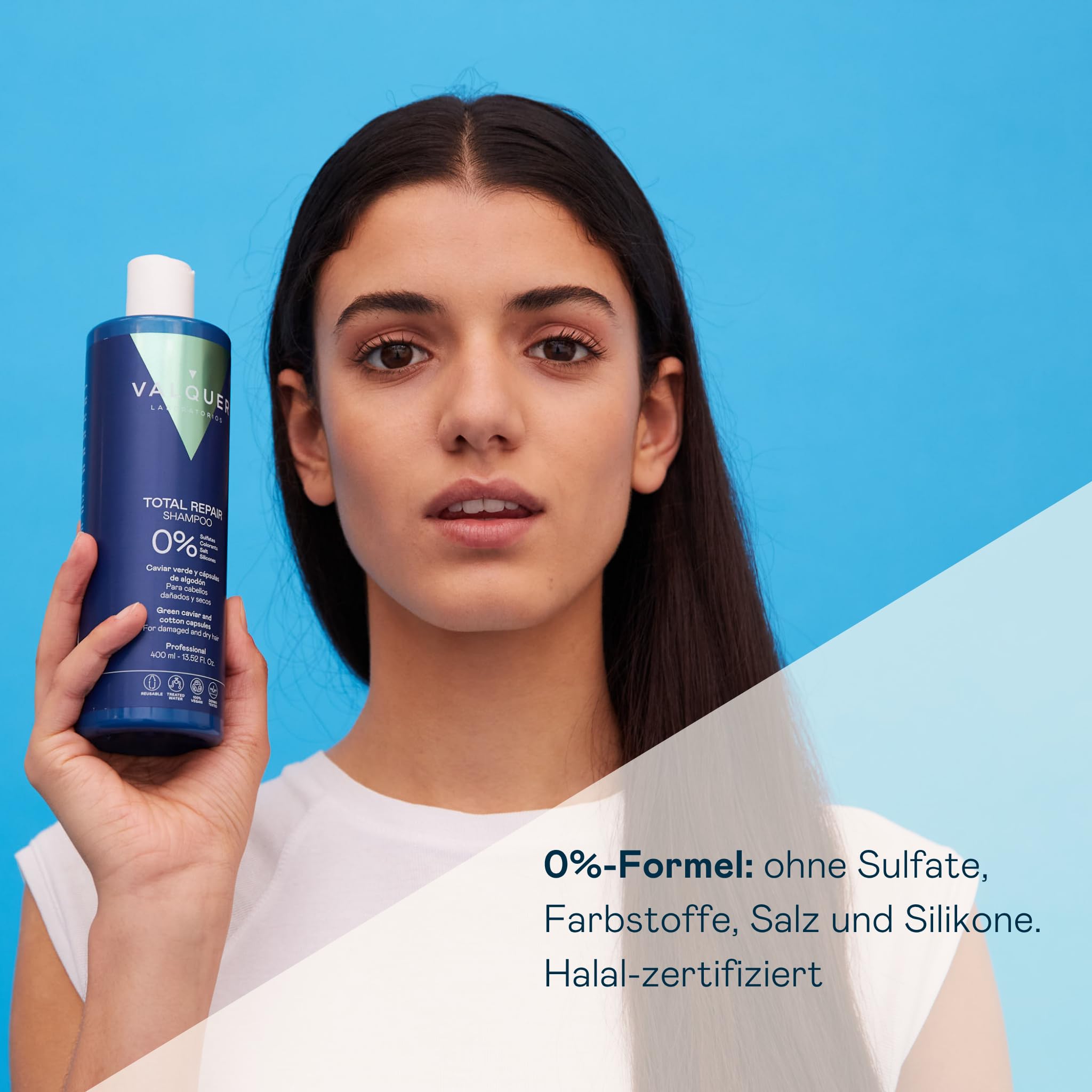 VALQUER Set Total Repair Shampoo und Haarmaske Zero | 1 L + 975 ml