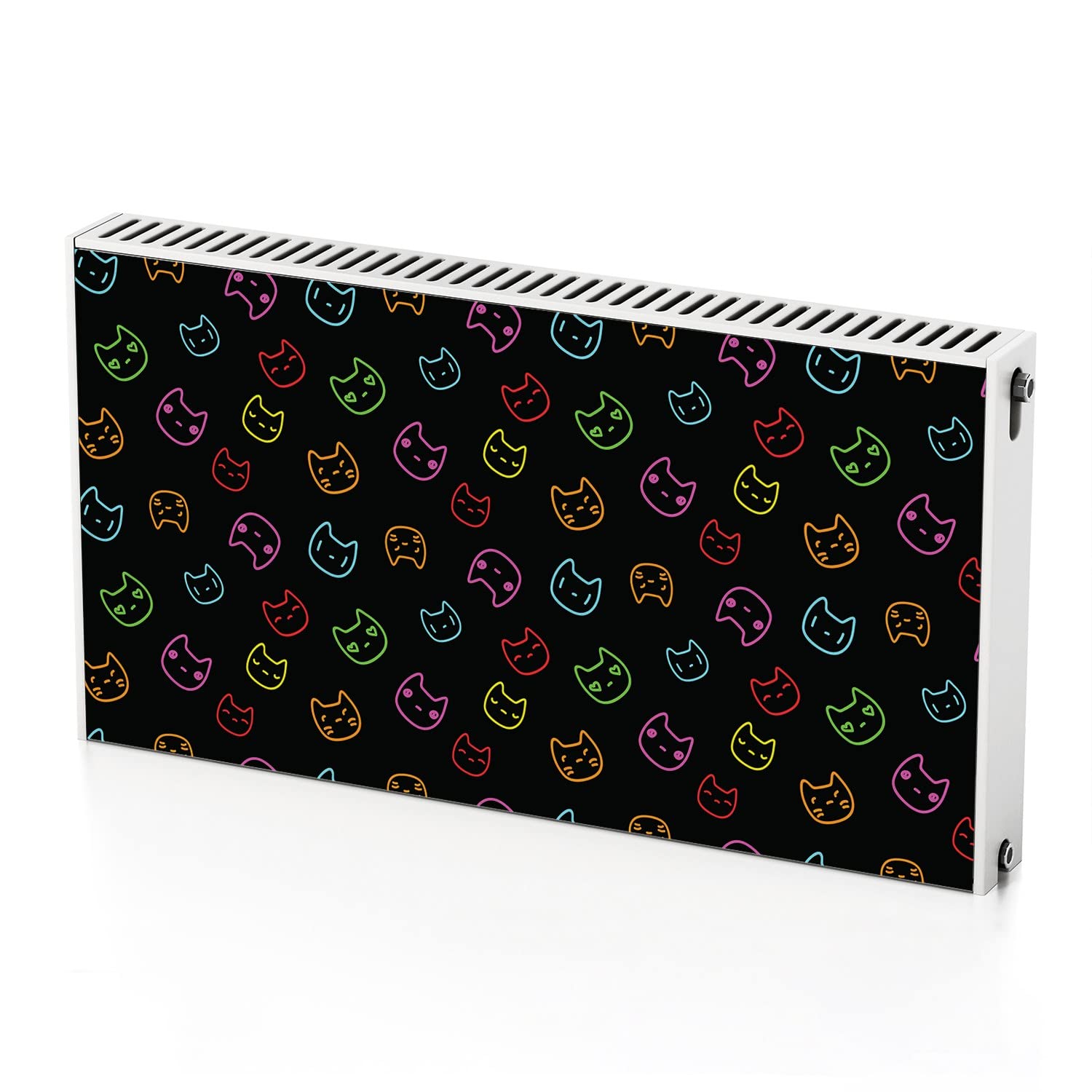 Décoration de radiateur magnétique chats néon Coloray panneau chauffage 110x60