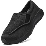 Diabetic Shoes for Men and Women, Adjustable Slip-On Wide Walking Shoes for Swollen Feet, Orthopedic Foot Pain Relief, Neuropathy - EasyTop Wings