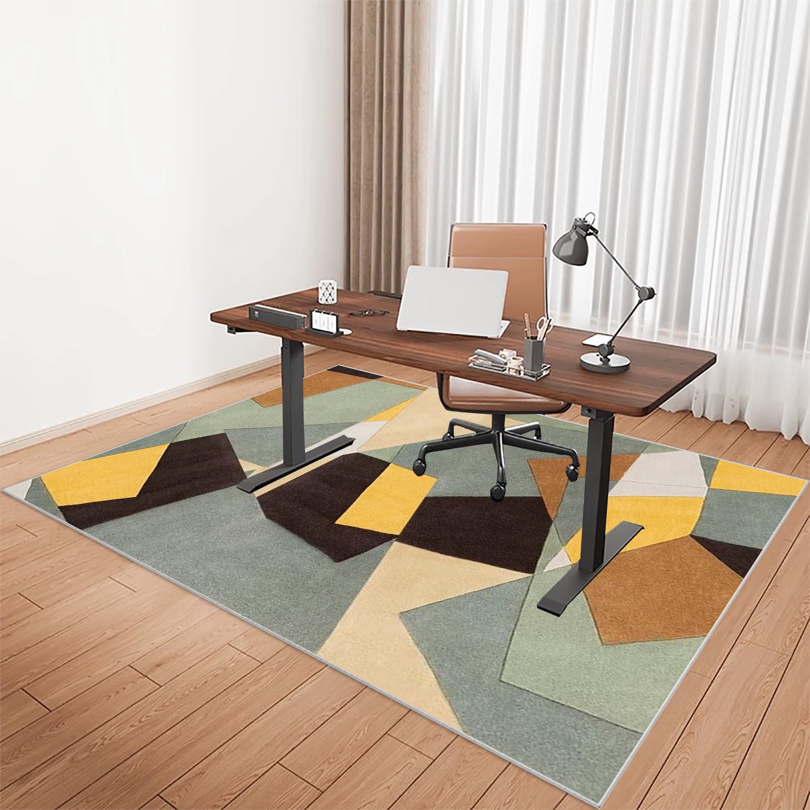 Desk Chair Mat - Chair Mat Office Chair Mat for Hard Floor - Gaming Chair Mat for carpet floors Non Slip - Low Pile Multi-Purpose Hard Floor Protector for Home and Office Anti-scratch 180 x 230 cm