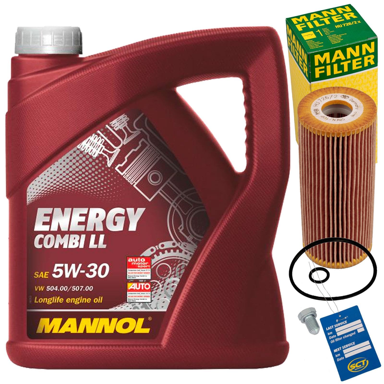 Ölfilter Filter + 5W30 Öl für 1.9 + 2.0 TDI 7M Golf 4 A3 8L A4