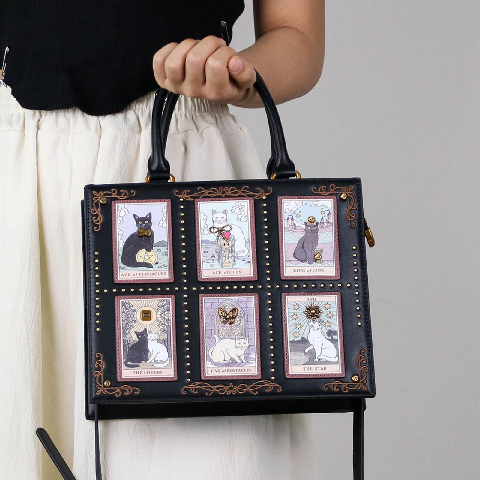 Borsa a tracolla alla moda che mostra bei disegni interni spaziosi e robusta costruzione permanente PU borsa borsa